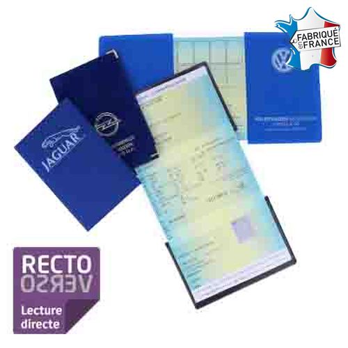 Porte carte grise 3 volets dont volet central transparent - 1