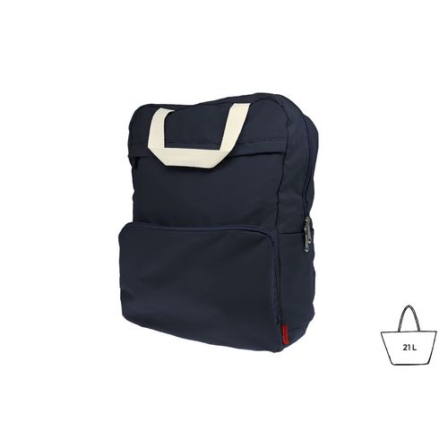 Sac à dos pliable 'Cordoba', polycoton bleu nuit - 1