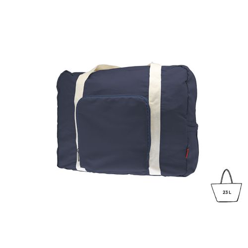 Sac de voyage pliable 'Tenerife', polycoton bleu nuit - 1