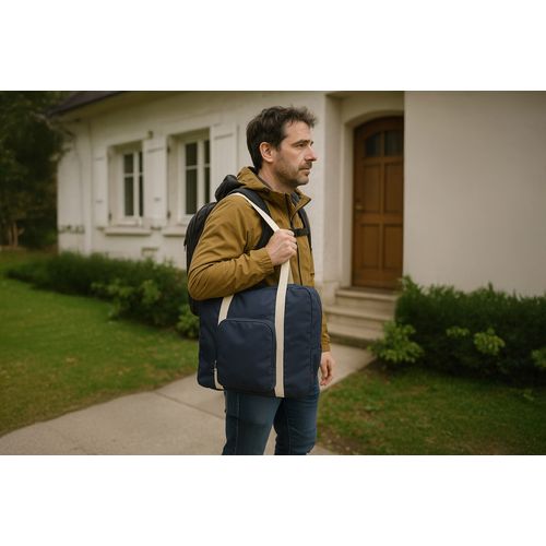 Sac de voyage pliable 'Tenerife', polycoton bleu nuit - 6