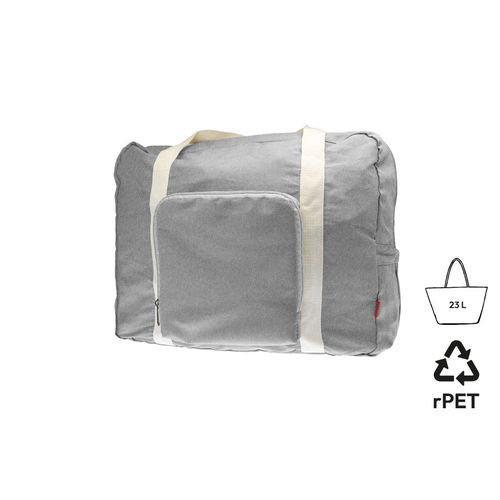 Sac de voyage pliable 'Tenerife', gris chiné RPET - 1