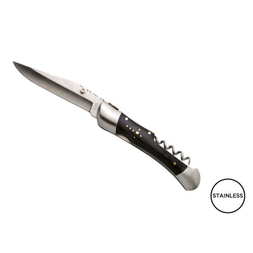 Couteau 'Tradition Nature', tire-bouchon, stamina noir - 1