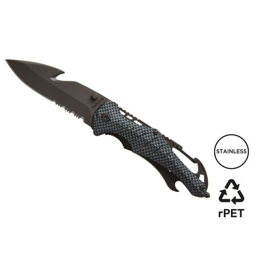 Couteau de sécurité 'Emergency', façon carbone - 1