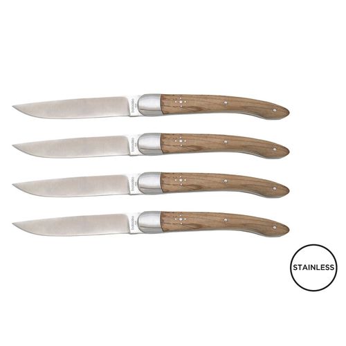 Set de 4 couteaux de table 'Héritage', olivier - 1