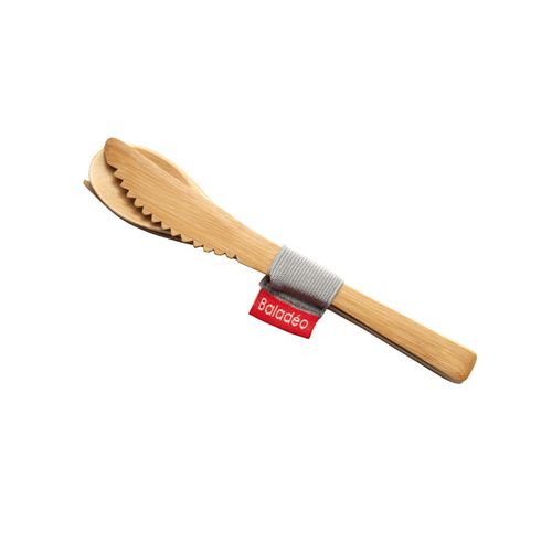 Set de 3 couverts nomades 'Nagano' en Bambou - 1