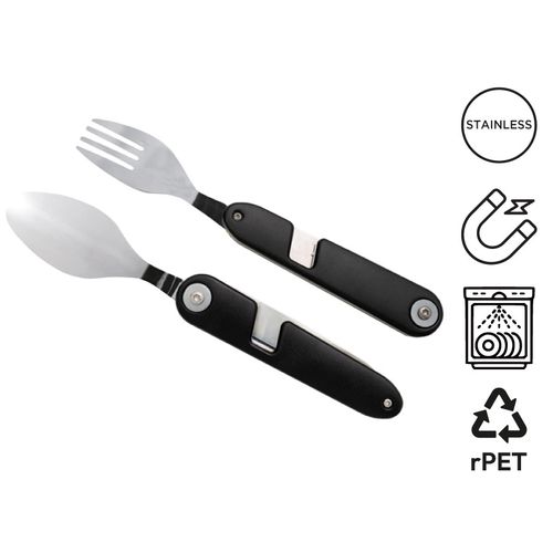 Couverts nomades aimantés 'Vancouver', avec étui RPET - 1