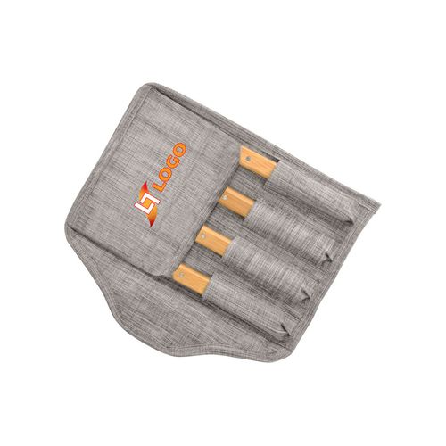 Set de 4 couteaux de table 'Shokki', bambou - 2