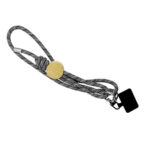 Lanyard pour smartphone 'Madrid', RPET noir - 3