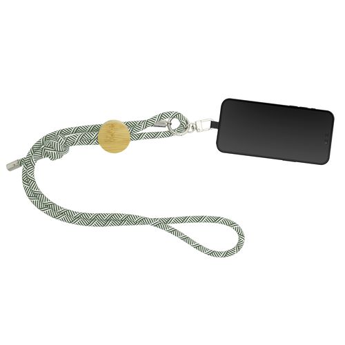 Lanyard pour smartphone 'Madrid', RPET kaki - 2