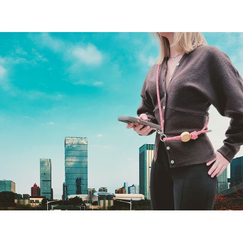 Lanyard pour smartphone 'Madrid', RPET kaki - 4