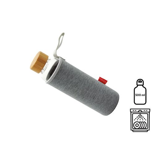 Bouteille en verre 'Reisui', 500 ml, housse néoprène - 1