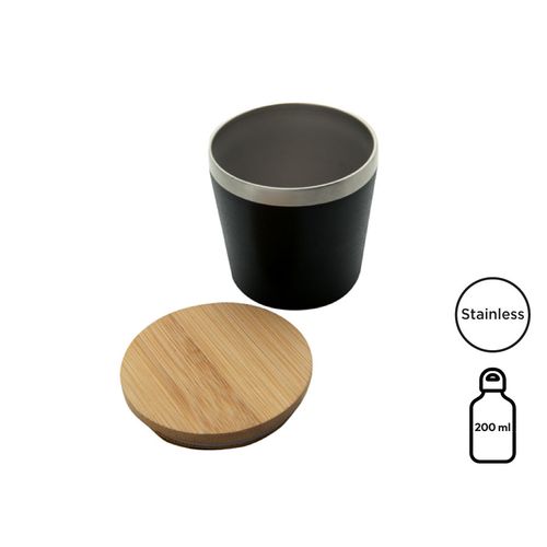 Mug isotherme 'Nagano' avec couvercle en bambou (M) - 1