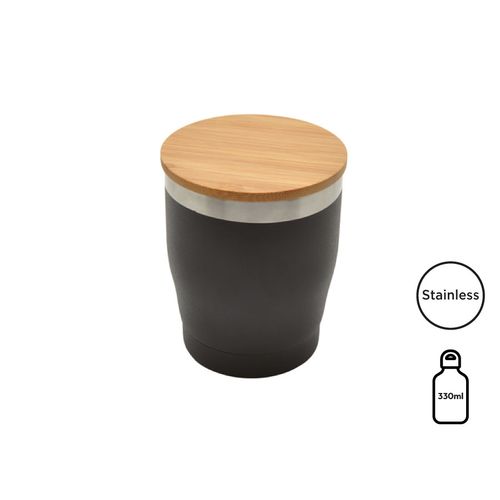 Mug isotherme 'Nagano' avec couvercle en bambou (L) - 1