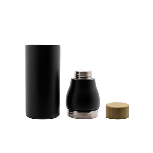 Bouteille isotherme dévissable 'Shima', bouchon bambou, 600ml - 6