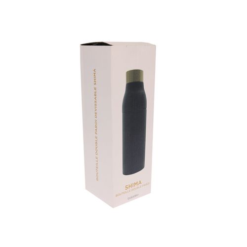 Bouteille isotherme dévissable 'Shima', bouchon bambou, 600ml - 8