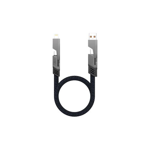 Câble universel 4 en 1 'Orlando', 1m, gris anthracite - 3