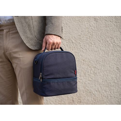Sac à bento isotherme 'Uji', polycoton bleu nuit - 5