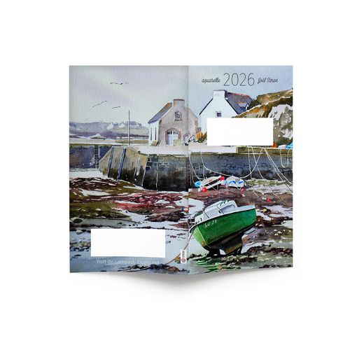 AGENDA ECO POCHE 2026 - THEME BLEU DE MER-1 - 95 x 165 mm - QUINZAINIER 64 PAGES - COUVERTURE 380g QUADRI PAGES 1 ET 4 - PELLICULAGE BRILLANT RECTO - PIQURE 2 POINTS METAL thumbnail 4