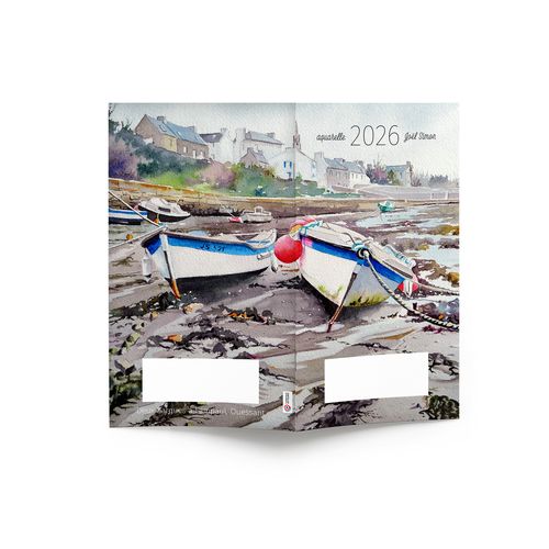 AGENDA ECO POCHE 2026 - THEME BLEU DE MER-1 - 95 x 165 mm - QUINZAINIER 64 PAGES - COUVERTURE 380g QUADRI PAGES 1 ET 4 - PELLICULAGE BRILLANT RECTO - PIQURE 2 POINTS METAL thumbnail 5