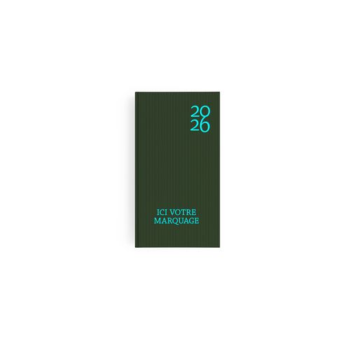 AGENDA EMBOITE HARMONIE 2026 - MINI 90 x 165 mm - COUVERTURE KAKI AVEC PELLICULAGE SOFT TOUCH - SANS MARQUAGE thumbnail 13