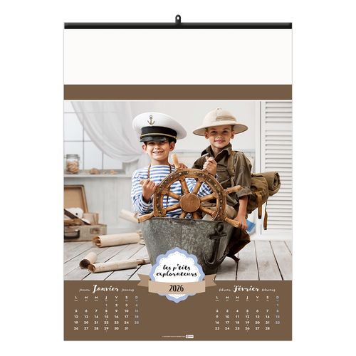 LES P'TITS EXPLORATEURS 2026 - 6 FEUILLETS - RELIURE BAGUETTE - MARQUAGE 1 COULEUR thumbnail 4