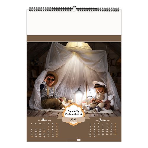 LES P'TITS EXPLORATEURS 2026 - 6 FEUILLETS - RELIURE BAGUETTE - MARQUAGE 1 COULEUR thumbnail 6