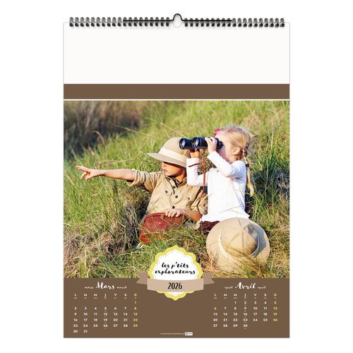 LES P'TITS EXPLORATEURS 2026 - 6 FEUILLETS - RELIURE BAGUETTE - MARQUAGE 1 COULEUR thumbnail 5