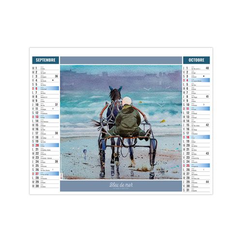 2EN1 - AQUARELLE 2026 - XXL 474 x 700 mm - MARQUAGE 1 COULEUR thumbnail 6