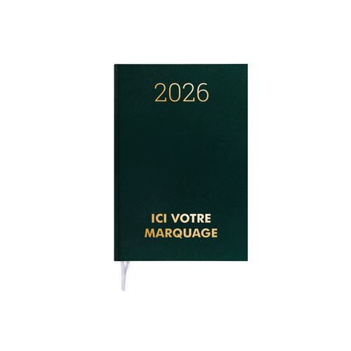 AGENDA CARRE 1 JOUR EMBOITE 2026 - 145 x 215 mm - COUVERTURE BORDEAUX SANS MARQUAGE thumbnail 4