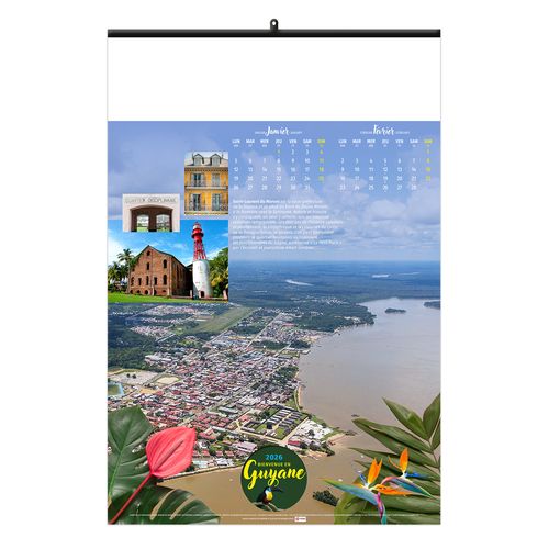 BIENVENUE EN GUYANE 2026 - 6 FEUILLETS - RELIURE BAGUETTE - MARQUAGE 1 COULEUR thumbnail 5