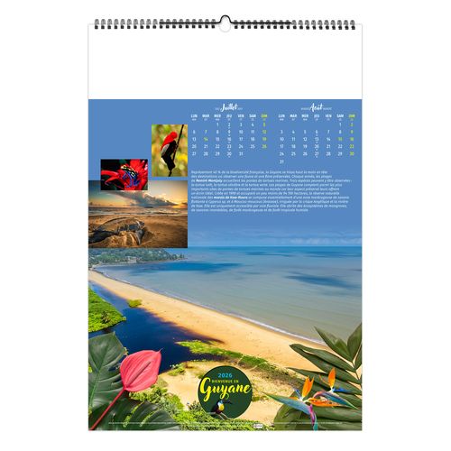 BIENVENUE EN GUYANE 2026 - 6 FEUILLETS - RELIURE BAGUETTE - MARQUAGE 1 COULEUR thumbnail 8