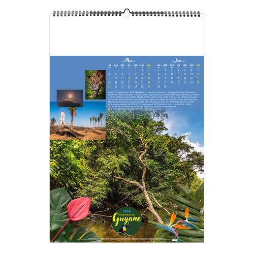 BIENVENUE EN GUYANE 2026 - 6 FEUILLETS - RELIURE BAGUETTE - MARQUAGE 1 COULEUR thumbnail 7