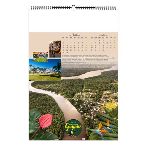 BIENVENUE EN GUYANE 2026 - 6 FEUILLETS - RELIURE BAGUETTE - MARQUAGE 1 COULEUR thumbnail 6