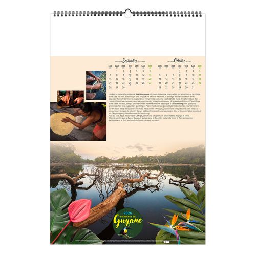 BIENVENUE EN GUYANE 2026 - 6 FEUILLETS - RELIURE BAGUETTE - MARQUAGE 1 COULEUR thumbnail 9