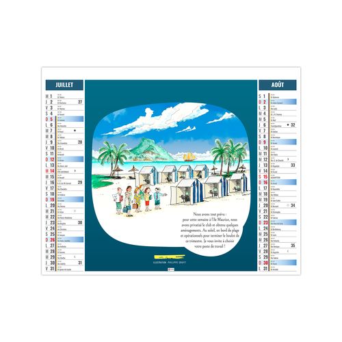 2EN1 - HUMOUR 2026 - XXL 474 x 700 mm - MARQUAGE 1 COULEUR thumbnail 5