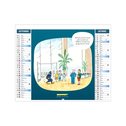 2EN1 - HUMOUR 2026 - XXL 474 x 700 mm - MARQUAGE 1 COULEUR thumbnail 6