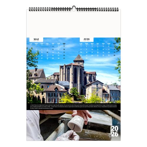 FRANCE PATRIMOINE 2026 - 6 FEUILLETS - RELIURE BAGUETTE - MARQUAGE 1 COULEUR thumbnail 7