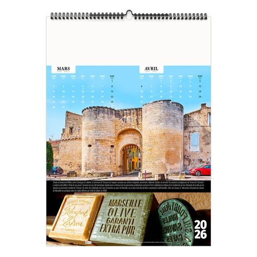 FRANCE PATRIMOINE 2026 - 6 FEUILLETS - RELIURE BAGUETTE - MARQUAGE 1 COULEUR thumbnail 6