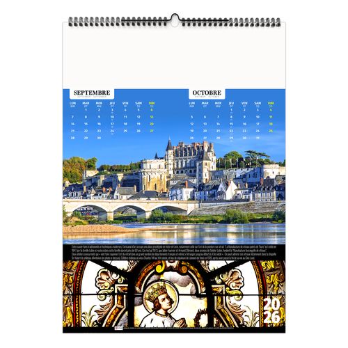 FRANCE PATRIMOINE 2026 - 6 FEUILLETS - RELIURE BAGUETTE - MARQUAGE 1 COULEUR thumbnail 9