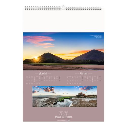 PAYSAGES DE FRANCE 2026 - 6 FEUILLETS - RELIURE BAGUETTE - MARQUAGE 1 COULEUR thumbnail 4