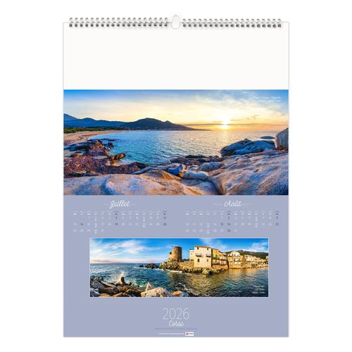 PAYSAGES DE FRANCE 2026 - 6 FEUILLETS - RELIURE BAGUETTE - MARQUAGE 1 COULEUR thumbnail 7