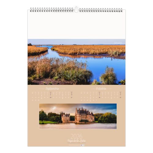 PAYSAGES DE FRANCE 2026 - 6 FEUILLETS - RELIURE BAGUETTE - MARQUAGE 1 COULEUR thumbnail 8