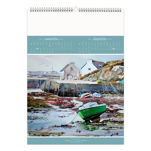 BLEU DE MER 2026 - 6 FEUILLETS - RELIURE BAGUETTE - MARQUAGE 1 COULEUR thumbnail 9