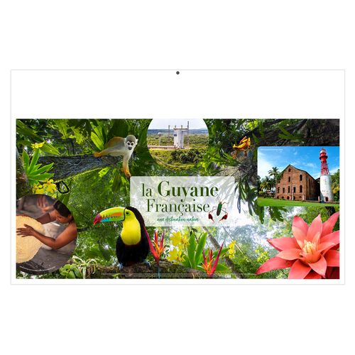 LIBRE CHOIX AZUREEN 2026 - MAXI 650 x 405 mm - LEGER 400G - DOS GUYANE - SANS MARQUAGE - 1 TROU EN TETE thumbnail 4