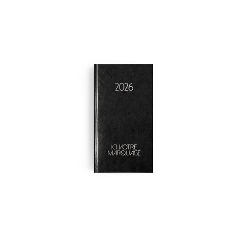 AGENDA EMBOITE PARIS 2026 - MINI 90 x 165 mm - COUVERTURE NOIRE - SANS MARQUAGE thumbnail 10