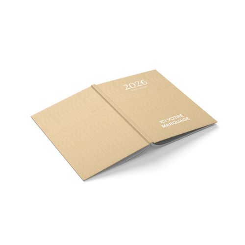 AGENDA EMBOITE KRAFT 2026 - MINI 90 x 165 mm - SANS MARQUAGE thumbnail 5