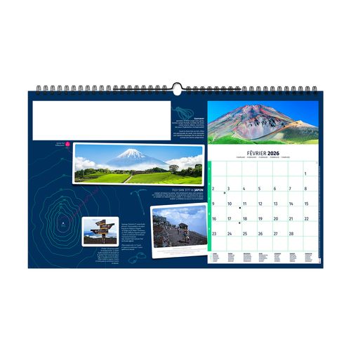 RANDONNÉES DU MONDE 2026 - XXL 620 x 360 mm - MARQUAGE 1 COULEUR thumbnail 4