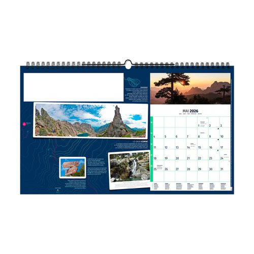 RANDONNÉES DU MONDE 2026 - XXL 620 x 360 mm - MARQUAGE 1 COULEUR thumbnail 7