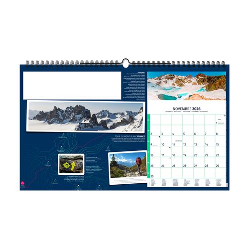 RANDONNÉES DU MONDE 2026 - XXL 620 x 360 mm - MARQUAGE 1 COULEUR thumbnail 13