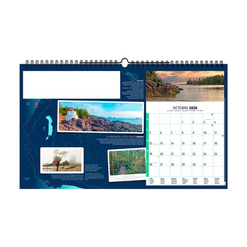 RANDONNÉES DU MONDE 2026 - XXL 620 x 360 mm - MARQUAGE 1 COULEUR thumbnail 12